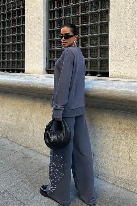 Silver Stone Woven Oversize Suit 9986