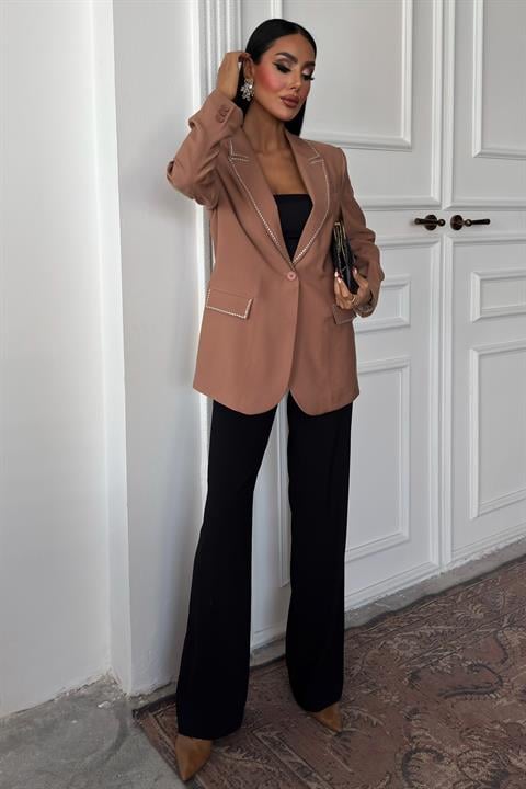 Hardy Stone Detail Blazer Jacket 6104-08