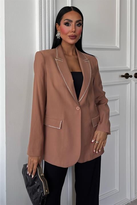 Hardy Stone Detail Blazer Jacket 6104-08