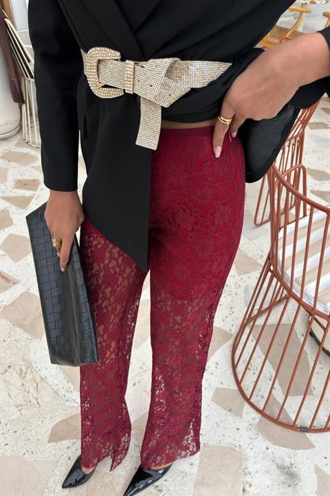 Lace Trousers with Lining 0081