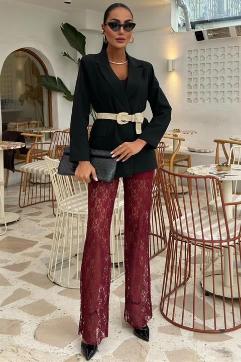 Lace Trousers with Lining 0081