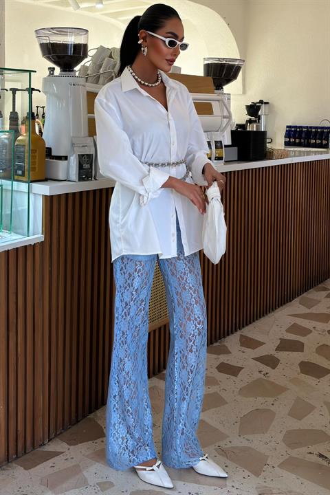 Lace Trousers with Lining 0081