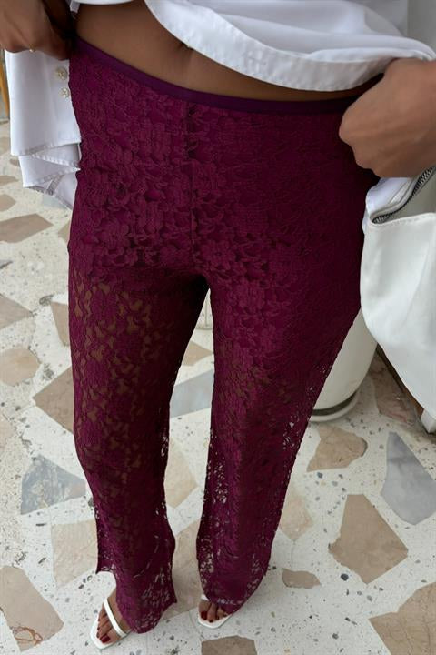 Lace Trousers with Lining 0081