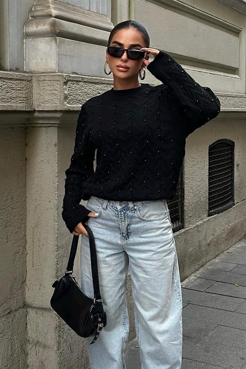 Pearl Detailed Sweater 1354