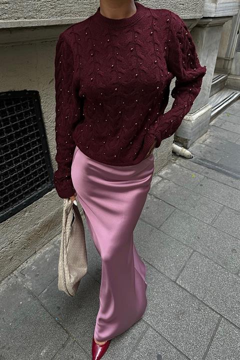 Pearl Detailed Sweater 1354