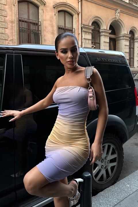 Jaipur Strapless Mini Tulle Dress 2555-08