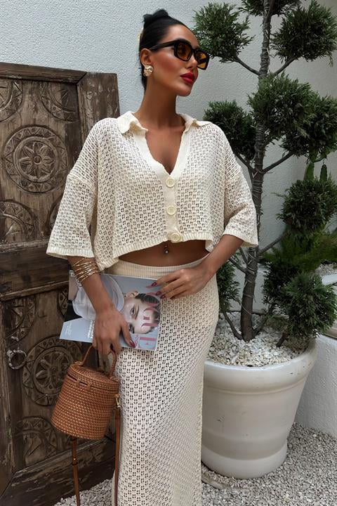 Jenny Openwork Skirt Set 9800-0025