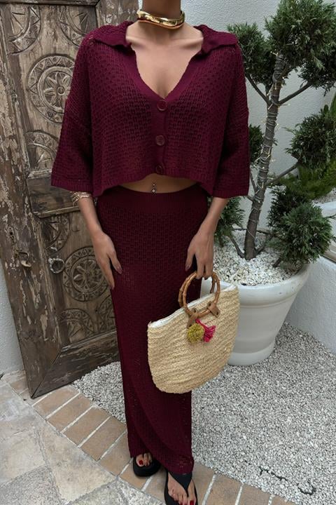 Jenny Openwork Skirt Set 9800-0025