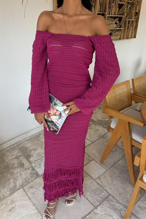 Watermelon Sleeve Ethnic Knitwear Suit 10094