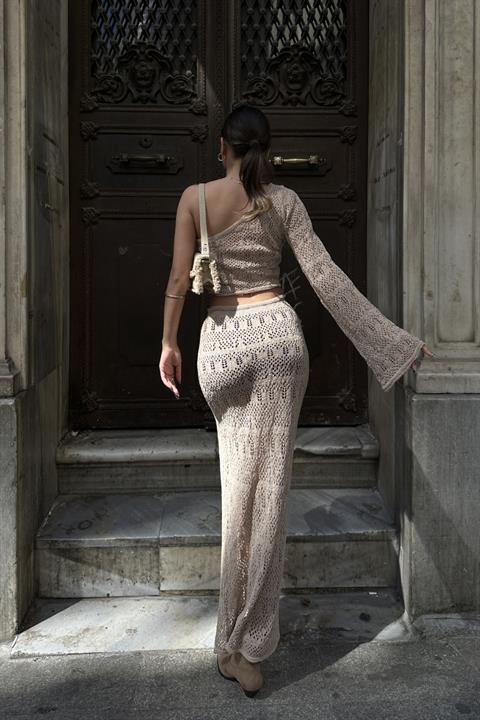 Katy Openwork Single Sleeve Suit 9710-015