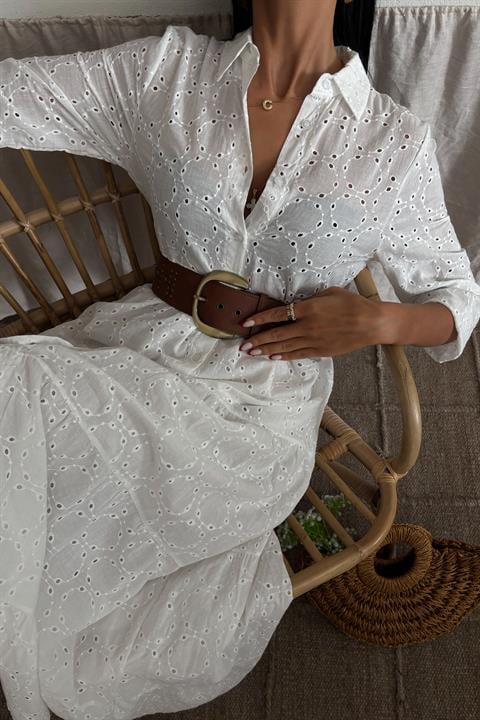 Kimberly Scalloped Long Dress 2442-08