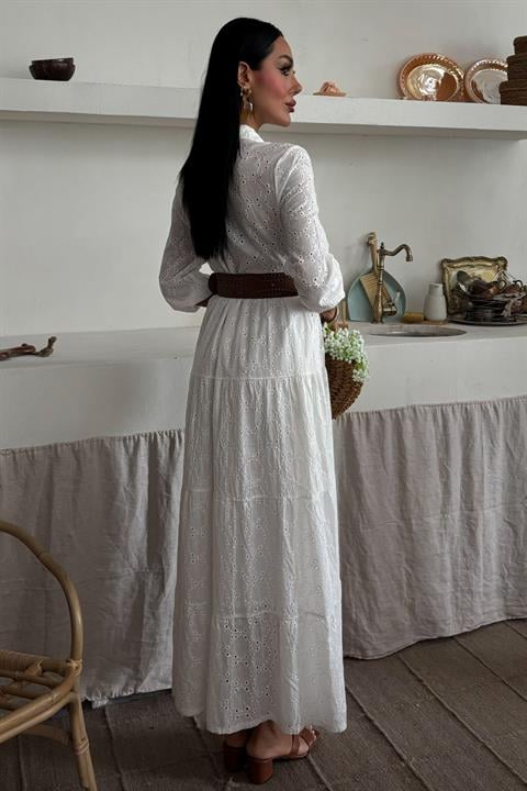 Kimberly Scalloped Long Dress 2442-08
