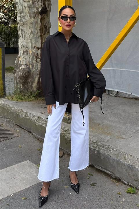 Classic Oversize Poplin Shirt 3421