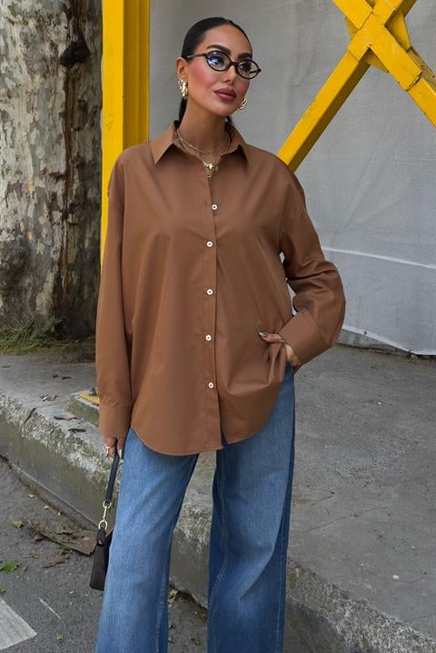 Classic Oversize Poplin Shirt 3421