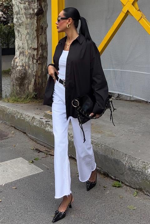 Classic Oversize Poplin Shirt 3421