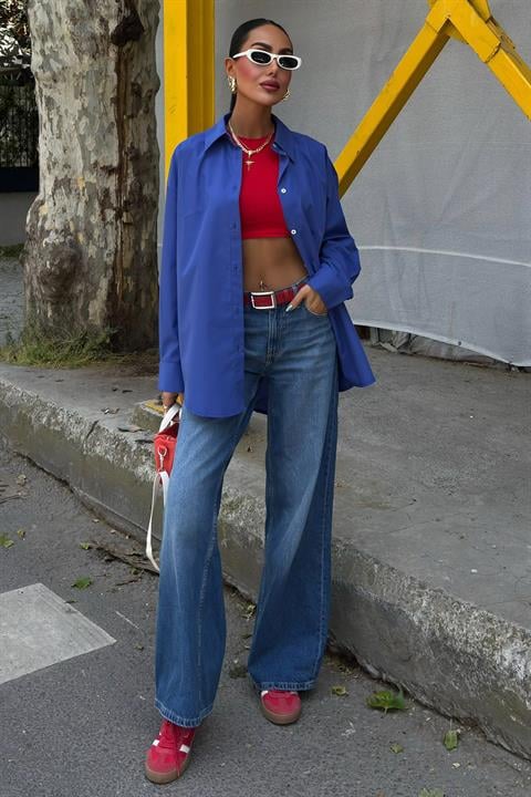 Classic Oversize Poplin Shirt 3421