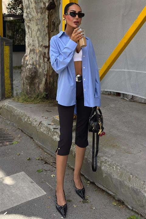 Classic Oversize Poplin Shirt 3421