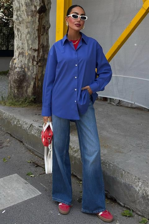 Classic Oversize Poplin Shirt 3421