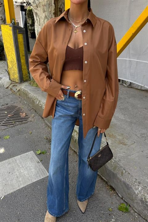 Classic Oversize Poplin Shirt 3421