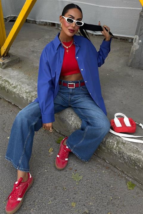 Classic Oversize Poplin Shirt 3421