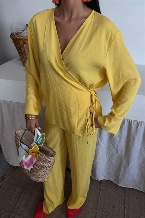 Double Breasted Model Classic Trousers Linen Suit 10191
