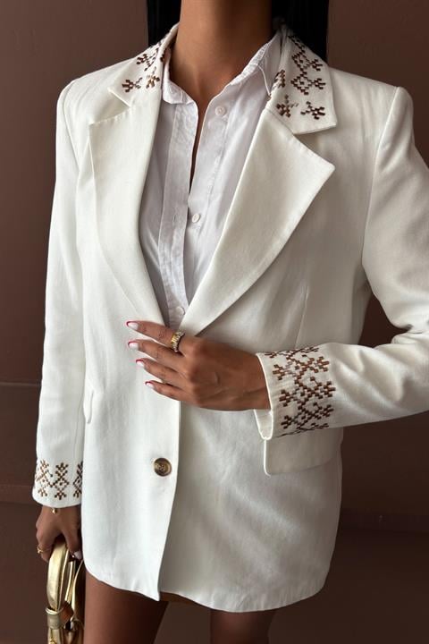 Leomie Embroidered Blazer 6106