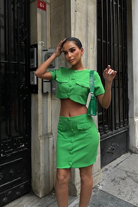 Liatris Crop Jacket Set 9389-10