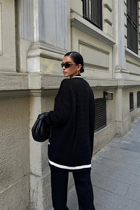 Lunadel Knitwear Cardigan Trousers Set 9974