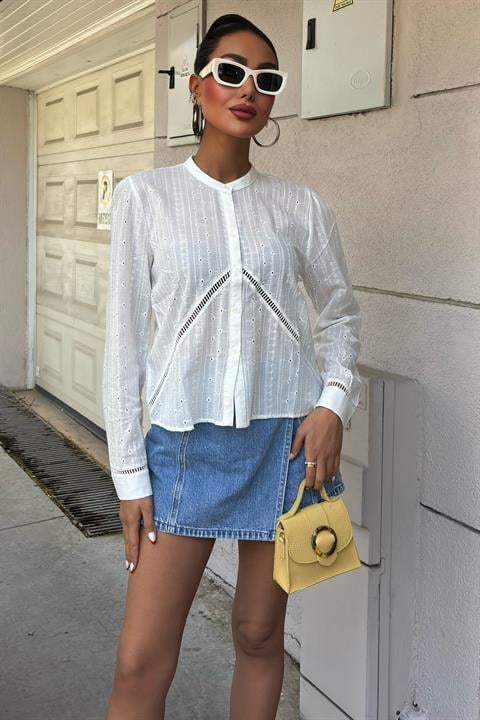 Madison Scalloped Shirt 3259-08