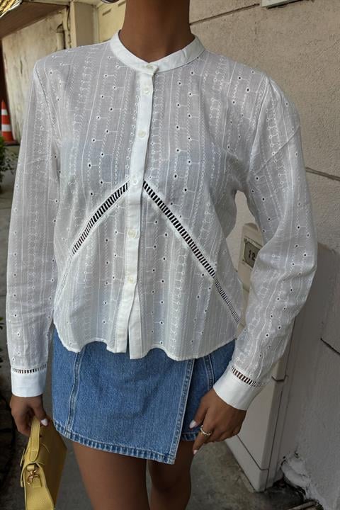 Madison Scalloped Shirt 3259-08
