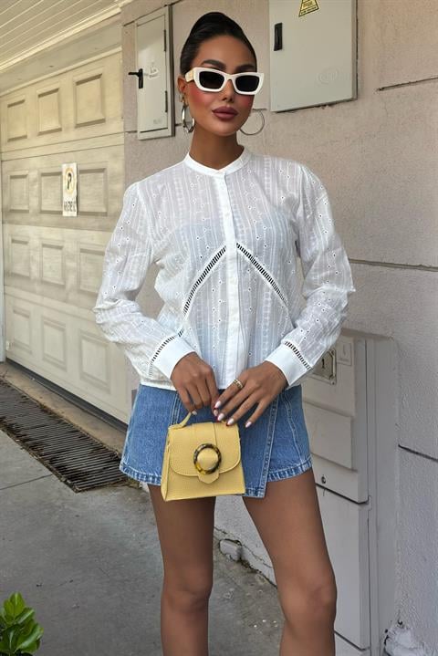 Madison Scalloped Shirt 3259-08