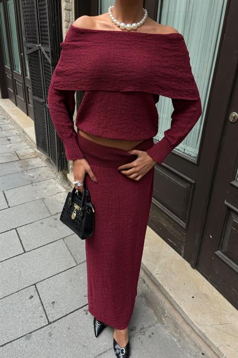 Madonna Collar Skirt Suit 10078