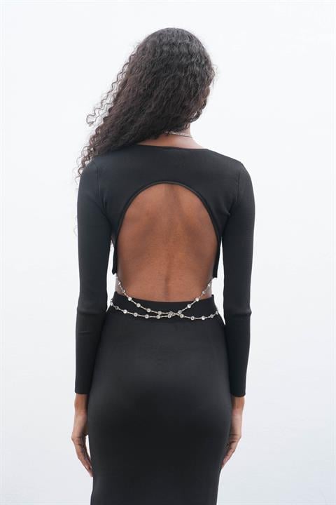 Maje Back Chain Detail Skirt Blouse Set 9884