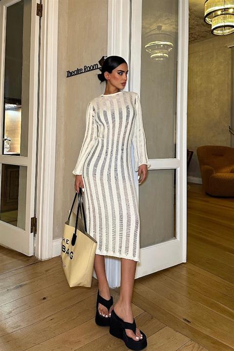 Marcella Crochet Midi Dress 2663-23