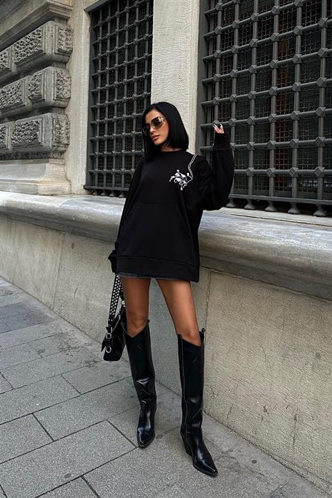 Marison Floral Embroidered Sweatshirt 8050 -08