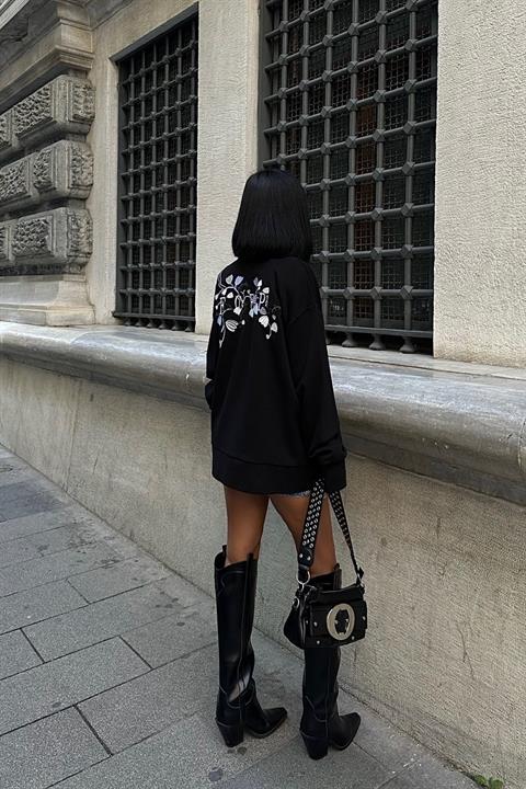 Marison Floral Embroidered Sweatshirt 8050 -08