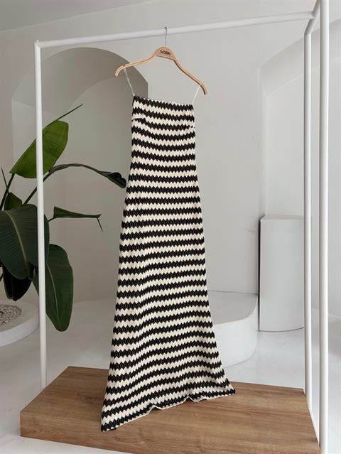 Maura Patterned Strapless Dress 2770
