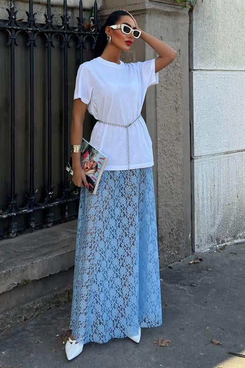 Maxi Lace Skirt 4047