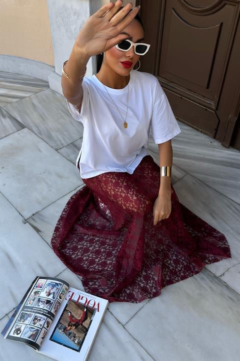 Maxi Lace Skirt 4047