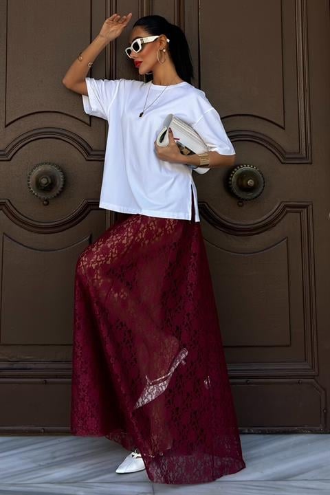 Maxi Lace Skirt 4047