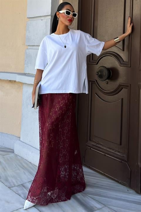Maxi Lace Skirt 4047