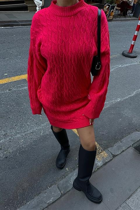 Melanie Knit Pattern Mini Dress 2537-02