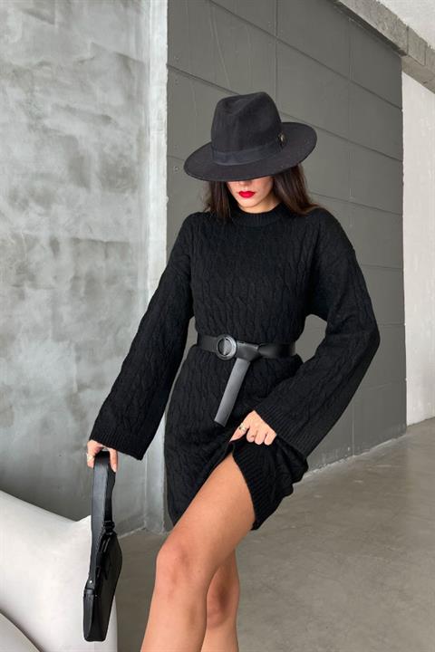 Melanie Knit Pattern Mini Dress 2537-02