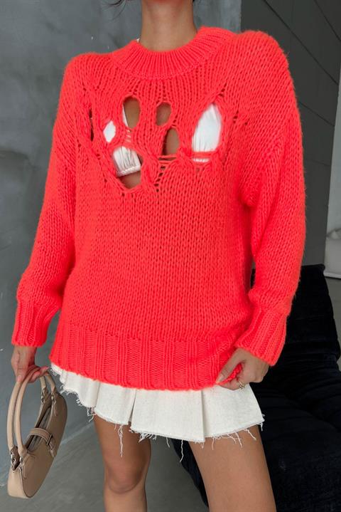 Midred Cut Out Knitwear Sweater 1200-09