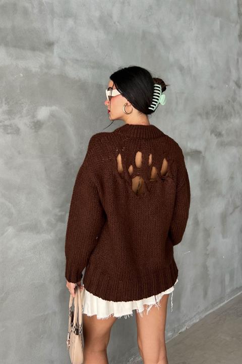 Midred Cut Out Knitwear Sweater 1200-09