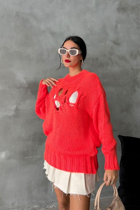Midred Cut Out Knitwear Sweater 1200-09