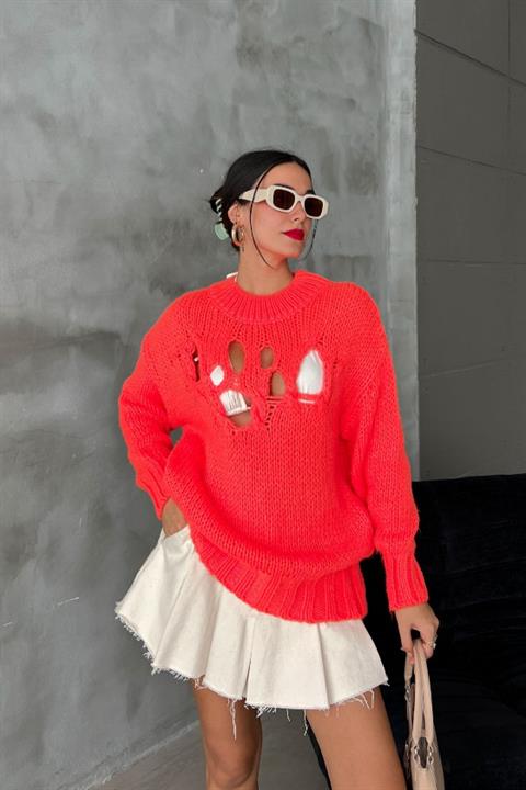 Midred Cut Out Knitwear Sweater 1200-09