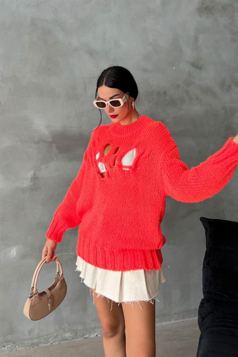 Midred Cut Out Knitwear Sweater 1200-09