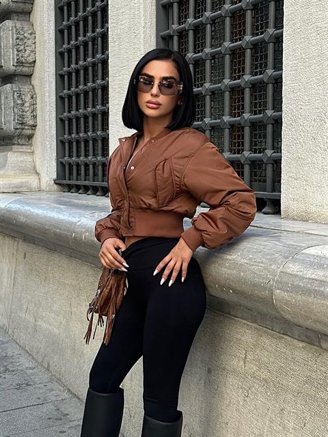 Miecka Crop Bomber Jacket 7022-8