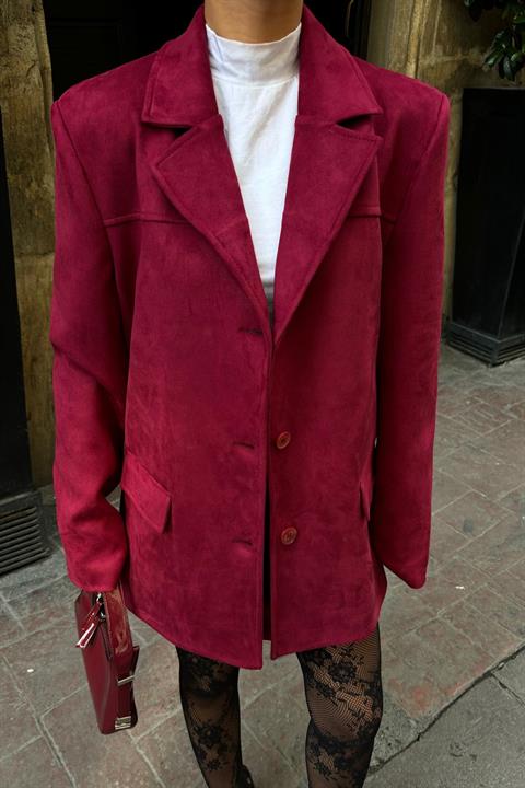 Mini Skirt Suede Suit 9935